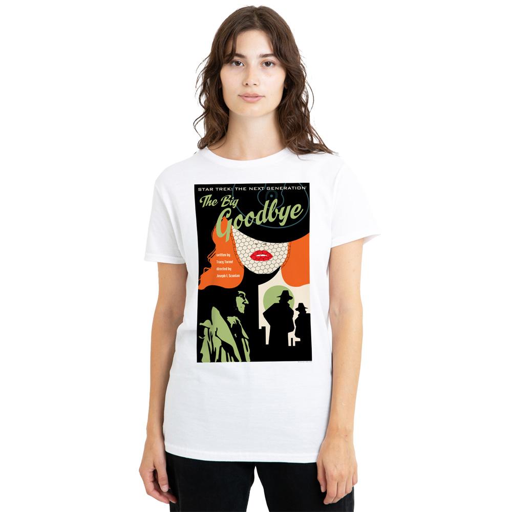 White - Side - Star Trek Unisex Adult The Next Generation Season 1 Episode 12 T-Shirt