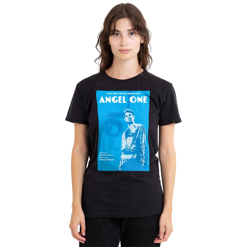 Black - Side - Star Trek Unisex Adult The Next Generation Season 1 Episode 14 T-Shirt