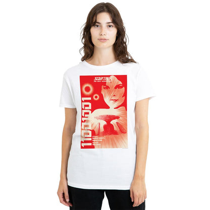 White - Side - Star Trek Unisex Adult The Next Generation Season 1 Episode 15 T-Shirt