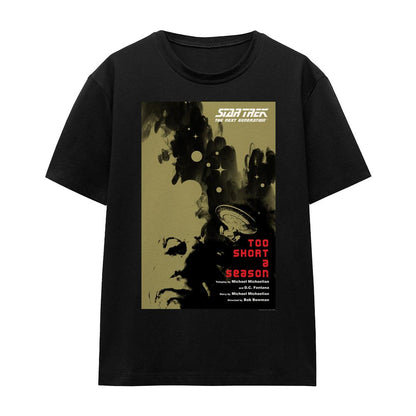 Black - Front - Star Trek Unisex Adult The Next Generation Season 1 Episode 16 T-Shirt