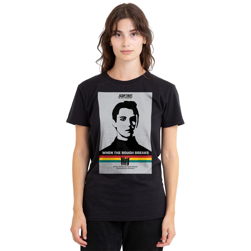 Black - Side - Star Trek Unisex Adult The Next Generation Season 1 Episode 17 T-Shirt