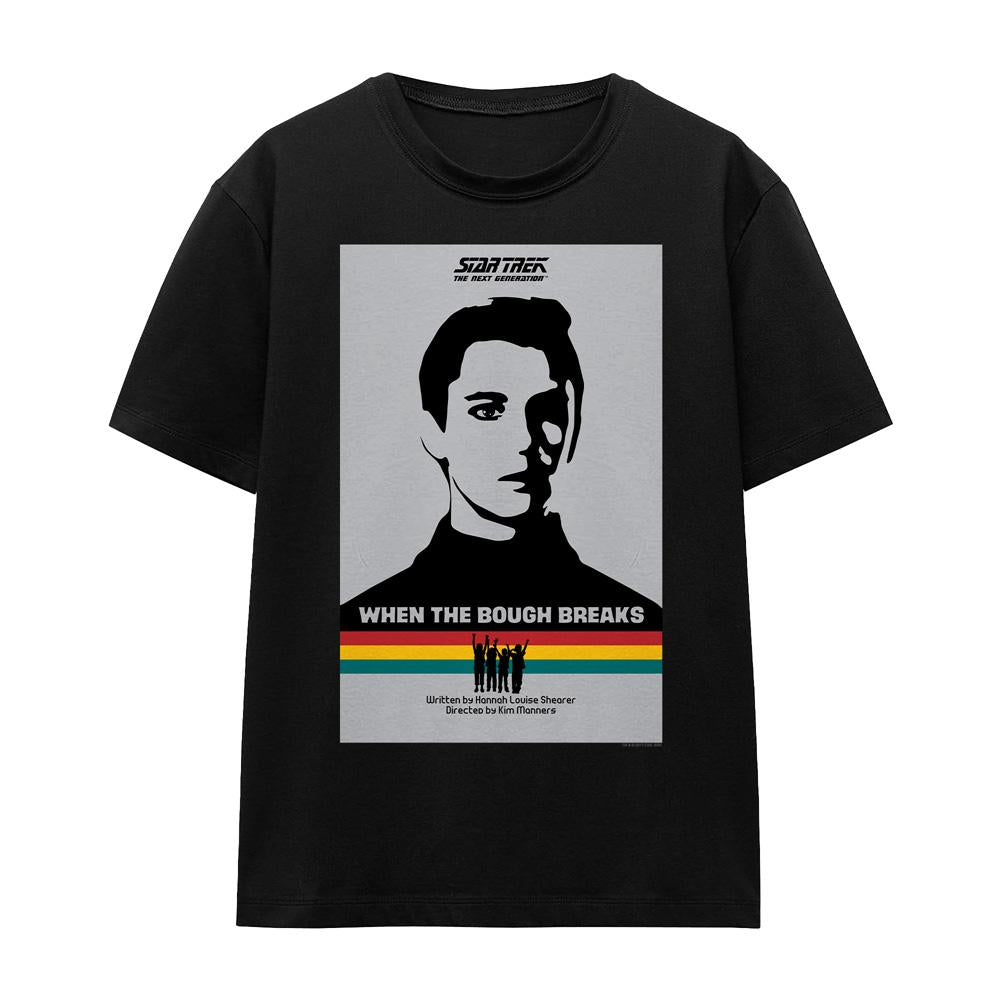 Black - Front - Star Trek Unisex Adult The Next Generation Season 1 Episode 17 T-Shirt