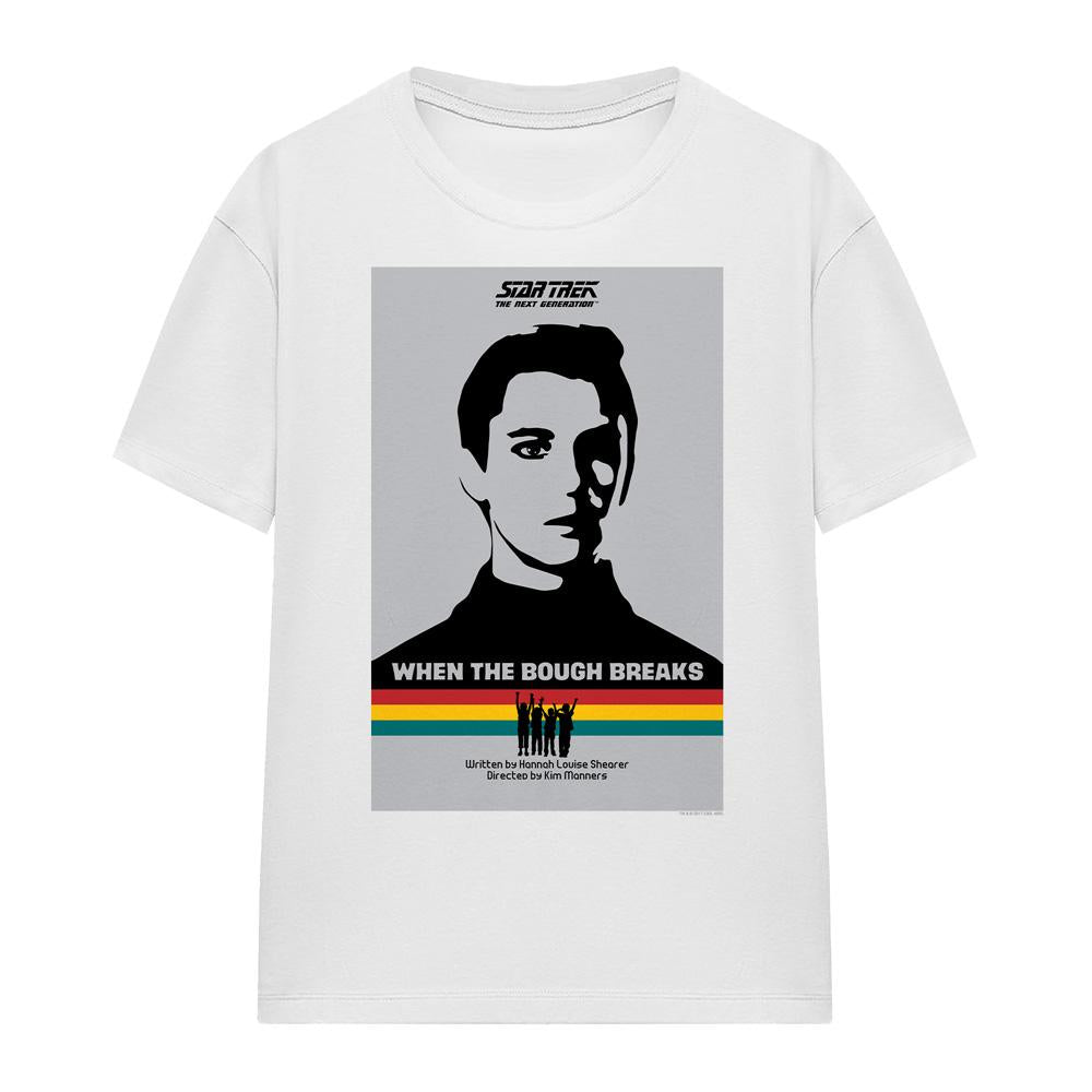 White - Front - Star Trek Unisex Adult The Next Generation Season 1 Episode 17 T-Shirt