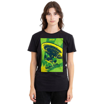 Black - Side - Star Trek Unisex Adult The Next Generation Season 1 Episode 18 T-Shirt