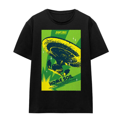 Black - Front - Star Trek Unisex Adult The Next Generation Season 1 Episode 18 T-Shirt