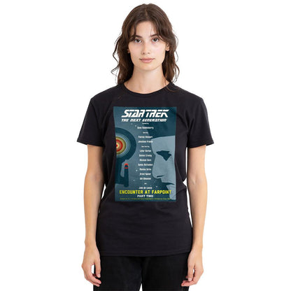 Black - Side - Star Trek Unisex Adult The Next Generation Season 1 Episode 2 T-Shirt