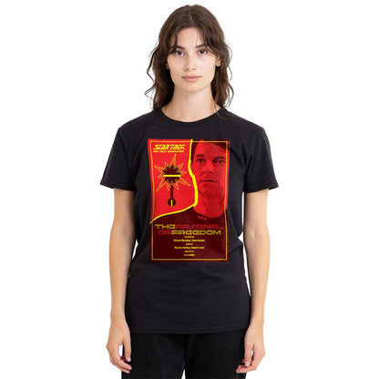 Black - Side - Star Trek Unisex Adult The Next Generation Season 1 Episode 21 T-Shirt