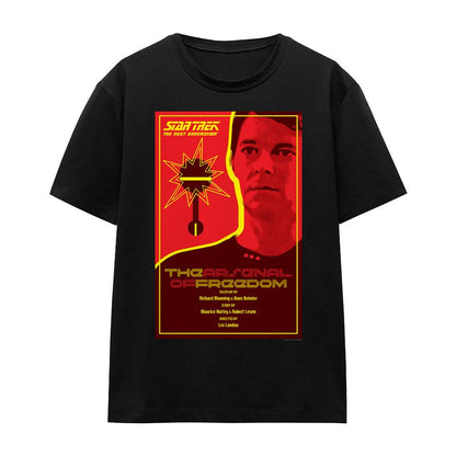 Black - Front - Star Trek Unisex Adult The Next Generation Season 1 Episode 21 T-Shirt