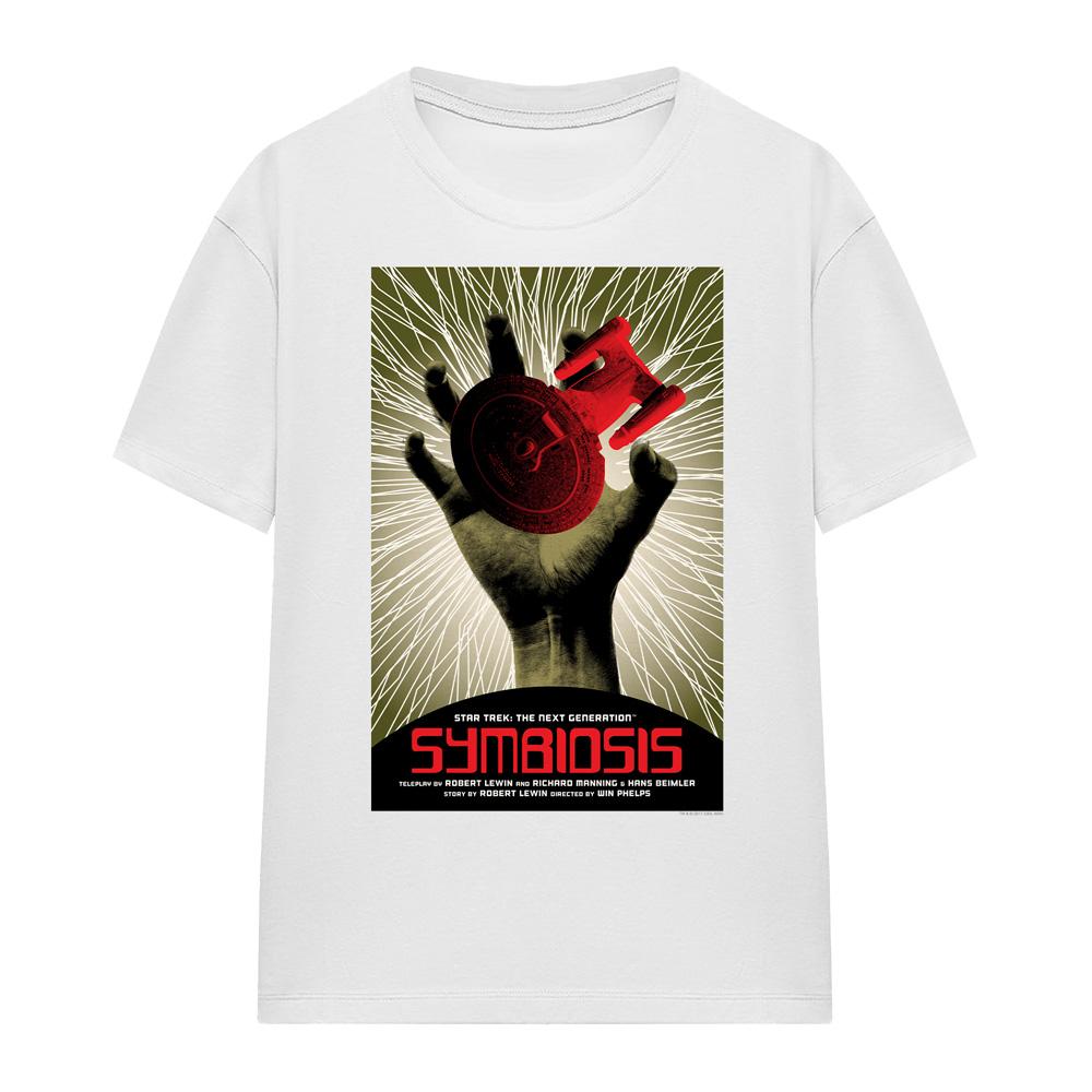 White - Front - Star Trek Unisex Adult The Next Generation Season 1 Episode 22 T-Shirt