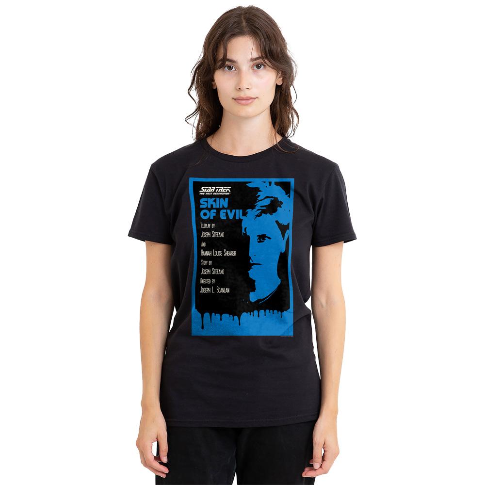 Black - Side - Star Trek Unisex Adult The Next Generation Season 1 Episode 23 T-Shirt
