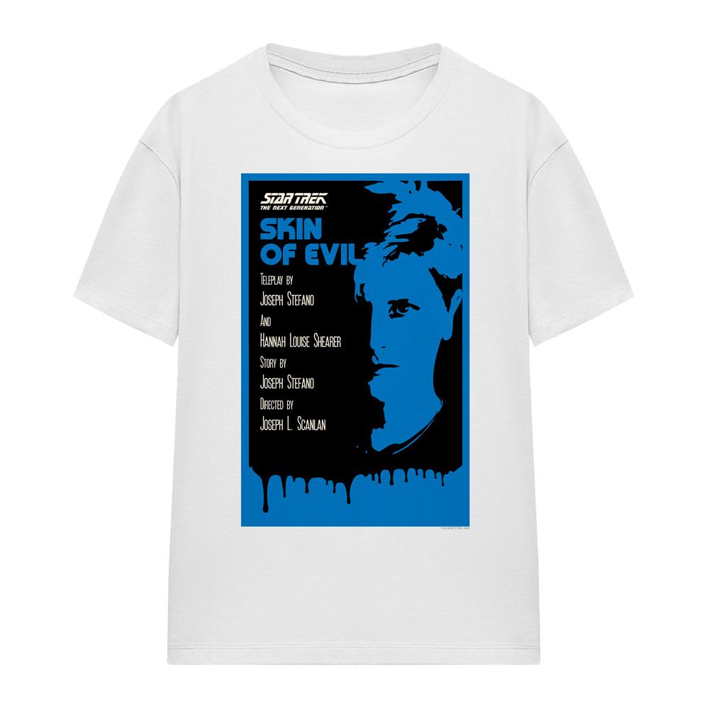 White - Front - Star Trek Unisex Adult The Next Generation Season 1 Episode 23 T-Shirt