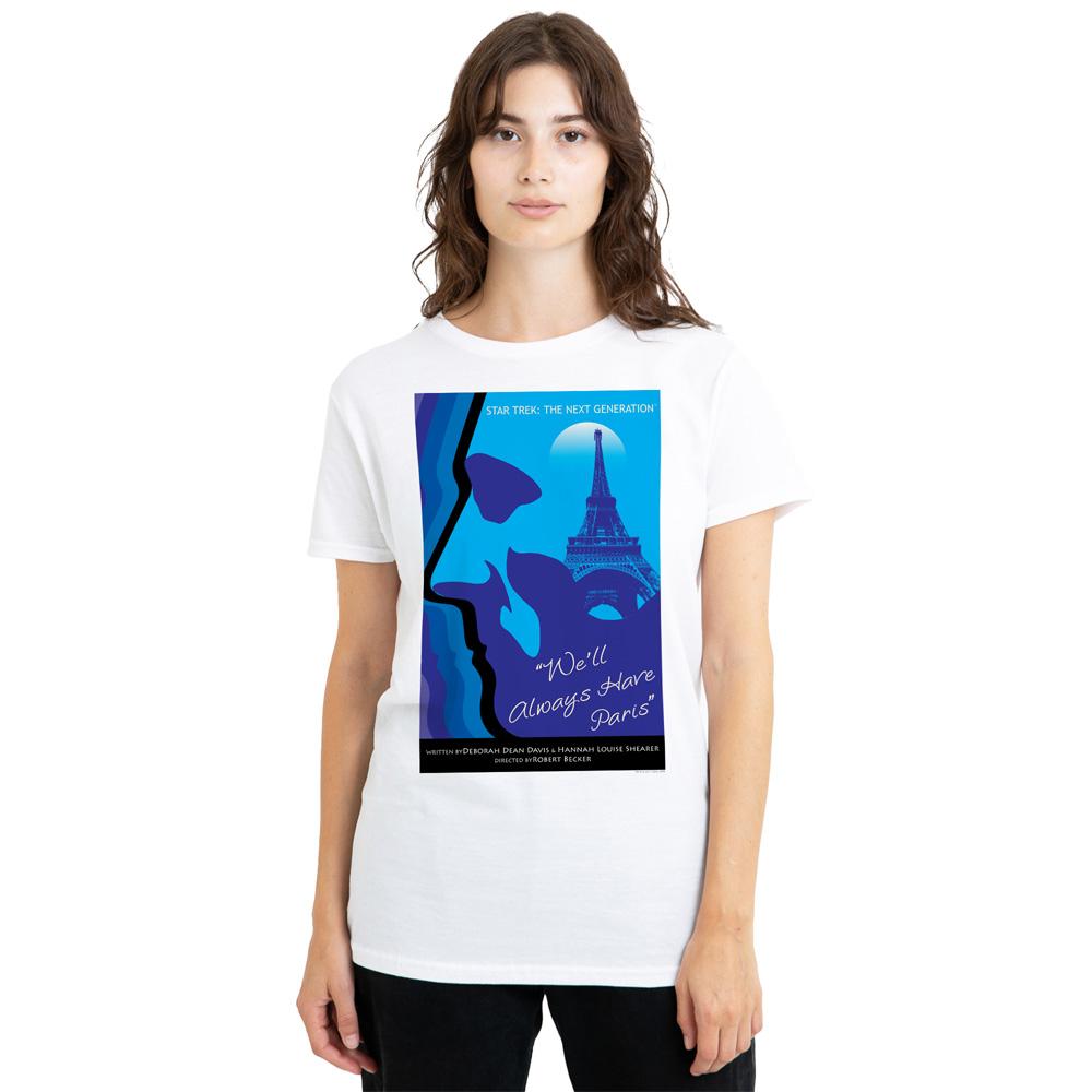 White - Side - Star Trek Unisex Adult The Next Generation Season 1 Episode 24 T-Shirt