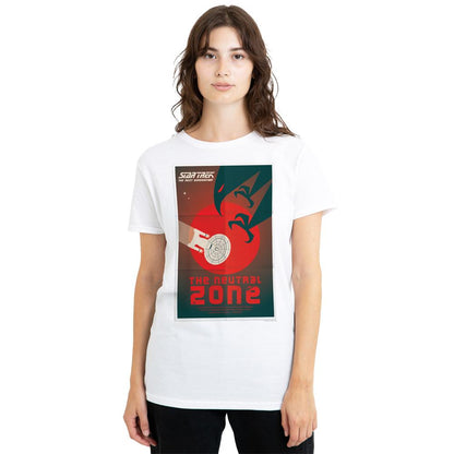 White - Side - Star Trek Unisex Adult The Next Generation Season 1 Episode 26 T-Shirt