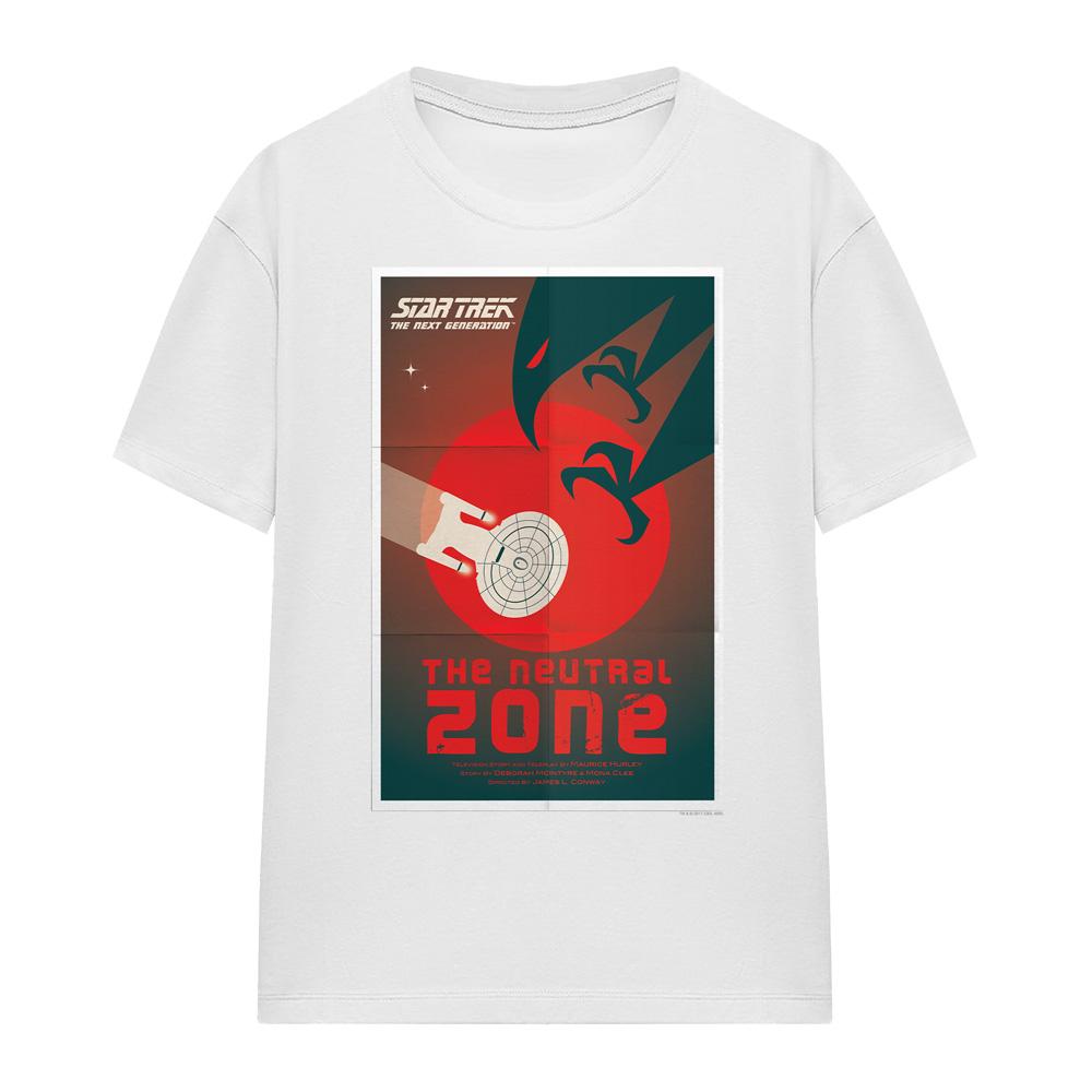 White - Front - Star Trek Unisex Adult The Next Generation Season 1 Episode 26 T-Shirt