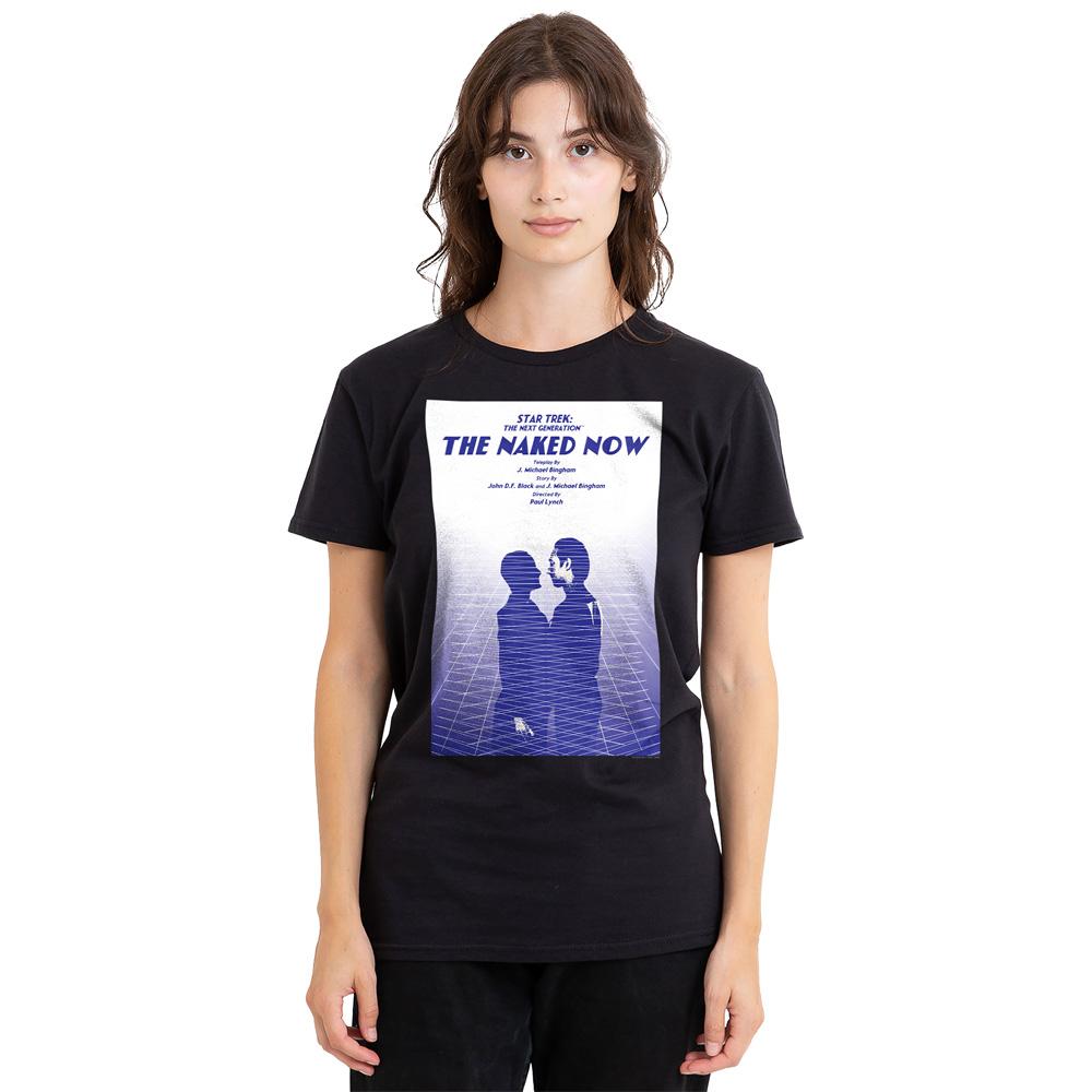 Black - Side - Star Trek Unisex Adult The Next Generation Season 1 Episode 3 T-Shirt