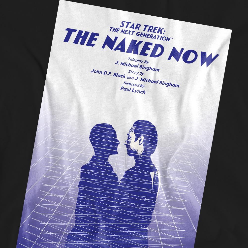 Black - Pack Shot - Star Trek Unisex Adult The Next Generation Season 1 Episode 3 T-Shirt