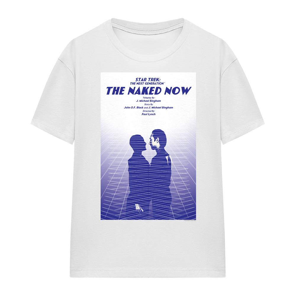 White - Front - Star Trek Unisex Adult The Next Generation Season 1 Episode 3 T-Shirt
