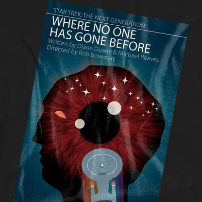 Black - Side - Star Trek Unisex Adult The Next Generation Season 1 Episode 6 T-Shirt