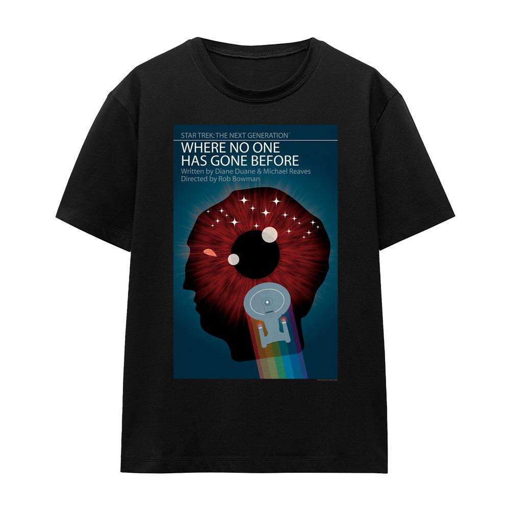 Black - Front - Star Trek Unisex Adult The Next Generation Season 1 Episode 6 T-Shirt