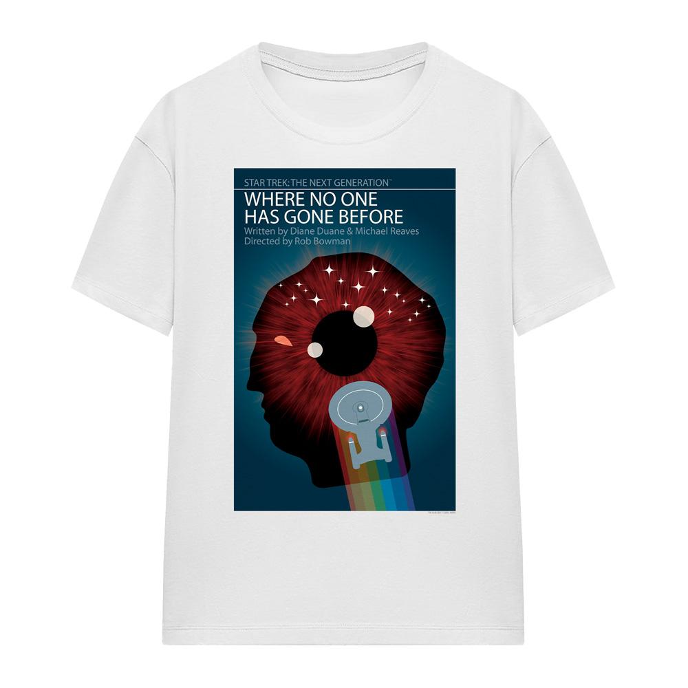 White - Front - Star Trek Unisex Adult The Next Generation Season 1 Episode 6 T-Shirt