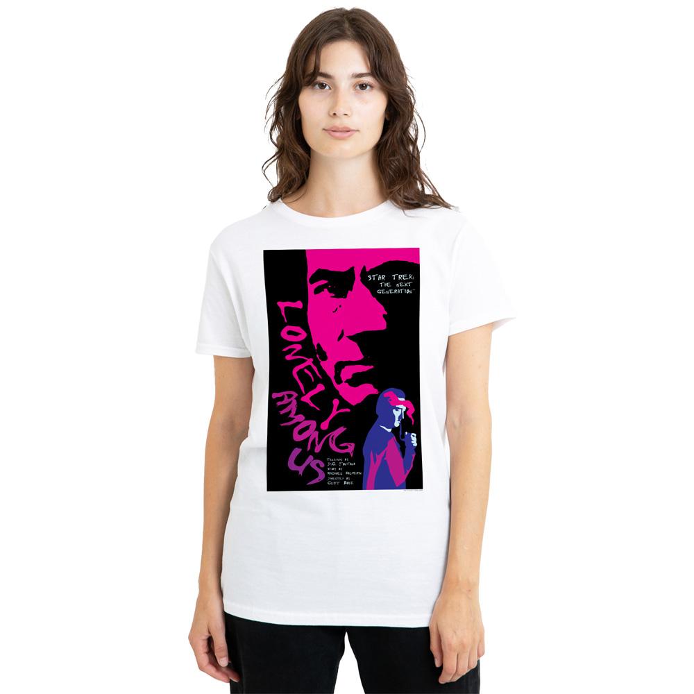 White - Side - Star Trek Unisex Adult The Next Generation Season 1 Episode 7 T-Shirt