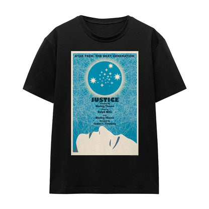 Black - Front - Star Trek Unisex Adult The Next Generation Season 1 Episode 8 T-Shirt
