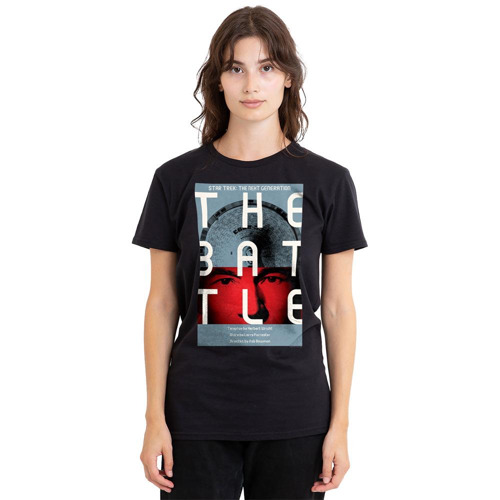 Black - Side - Star Trek Unisex Adult The Next Generation Season 1 Episode 9 T-Shirt