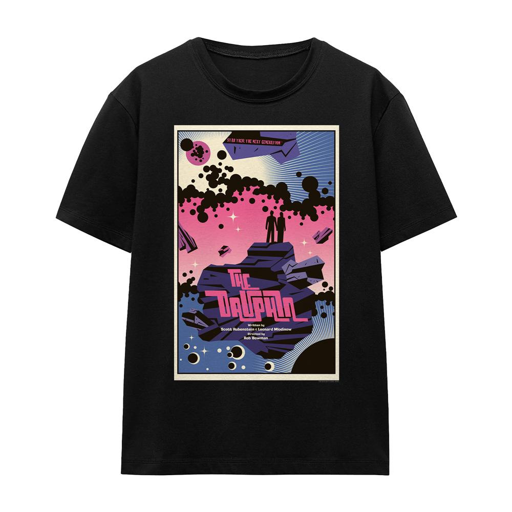 Black - Front - Star Trek Unisex Adult The Next Generation Season 2 Episode 10 T-Shirt