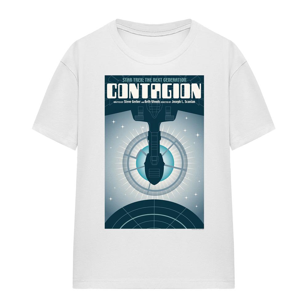 White - Front - Star Trek Unisex Adult The Next Generation Season 2 Episode 11 T-Shirt