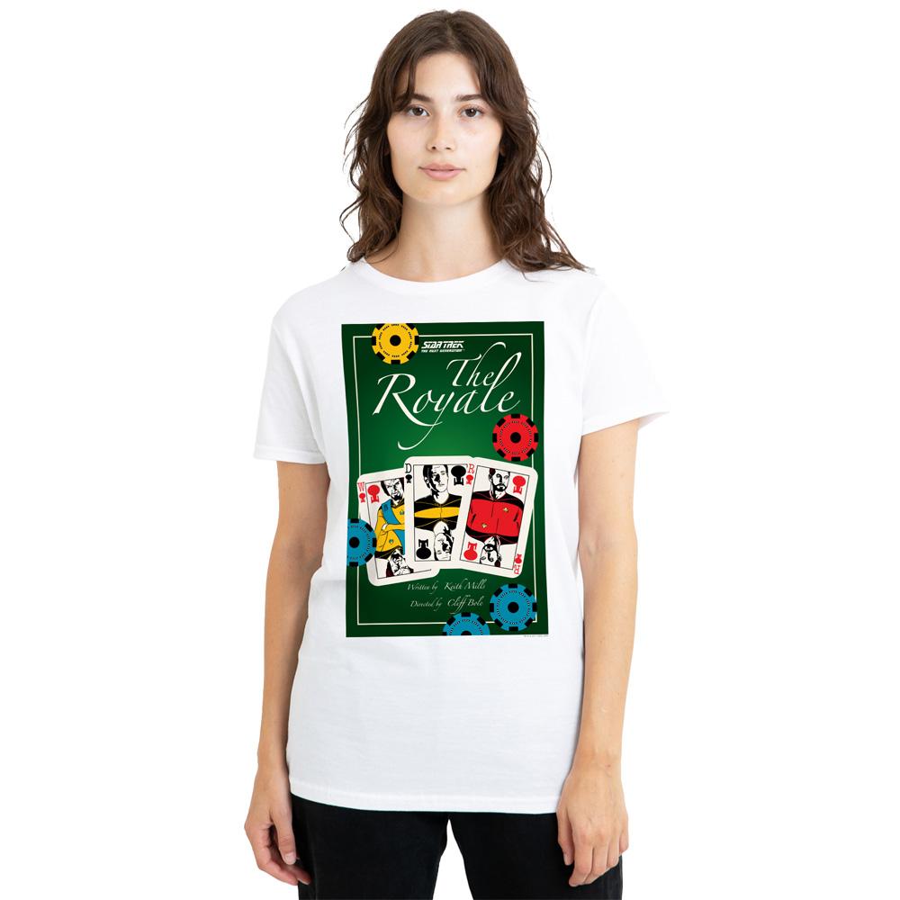 White - Side - Star Trek Unisex Adult The Next Generation Season 2 Episode 12 T-Shirt