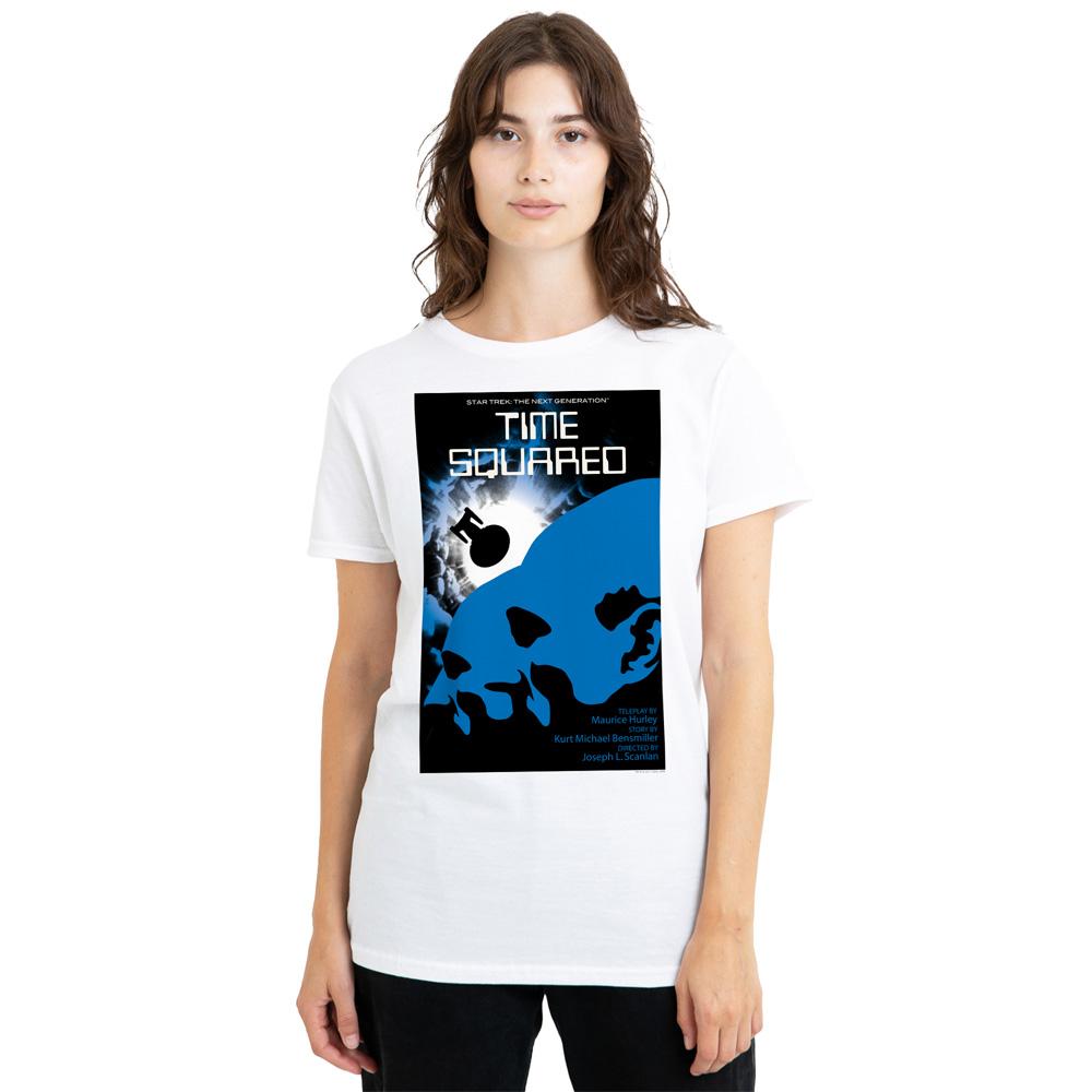 White - Side - Star Trek Unisex Adult The Next Generation Season 2 Episode 13 T-Shirt