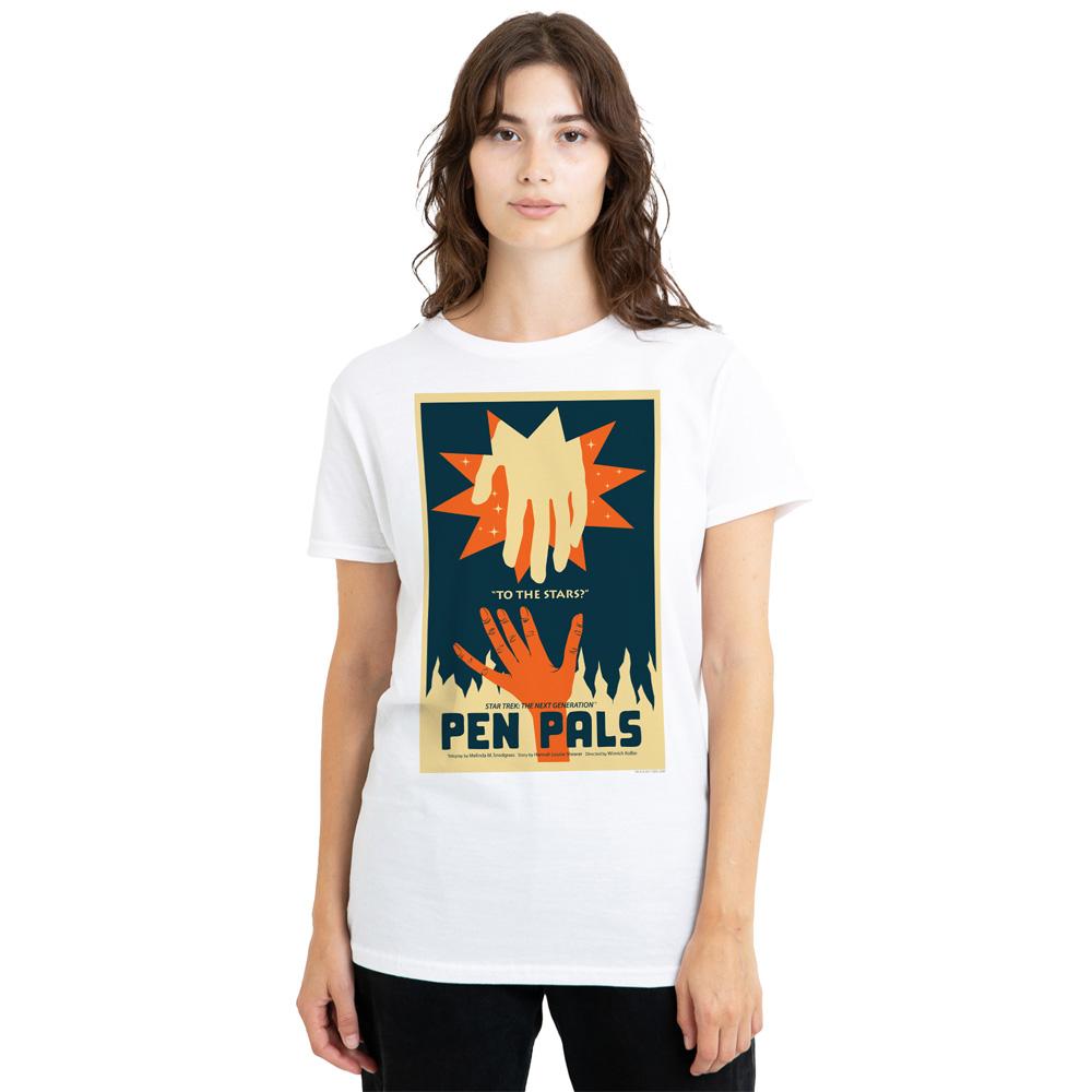 White - Side - Star Trek Unisex Adult The Next Generation Season 2 Episode 15 T-Shirt