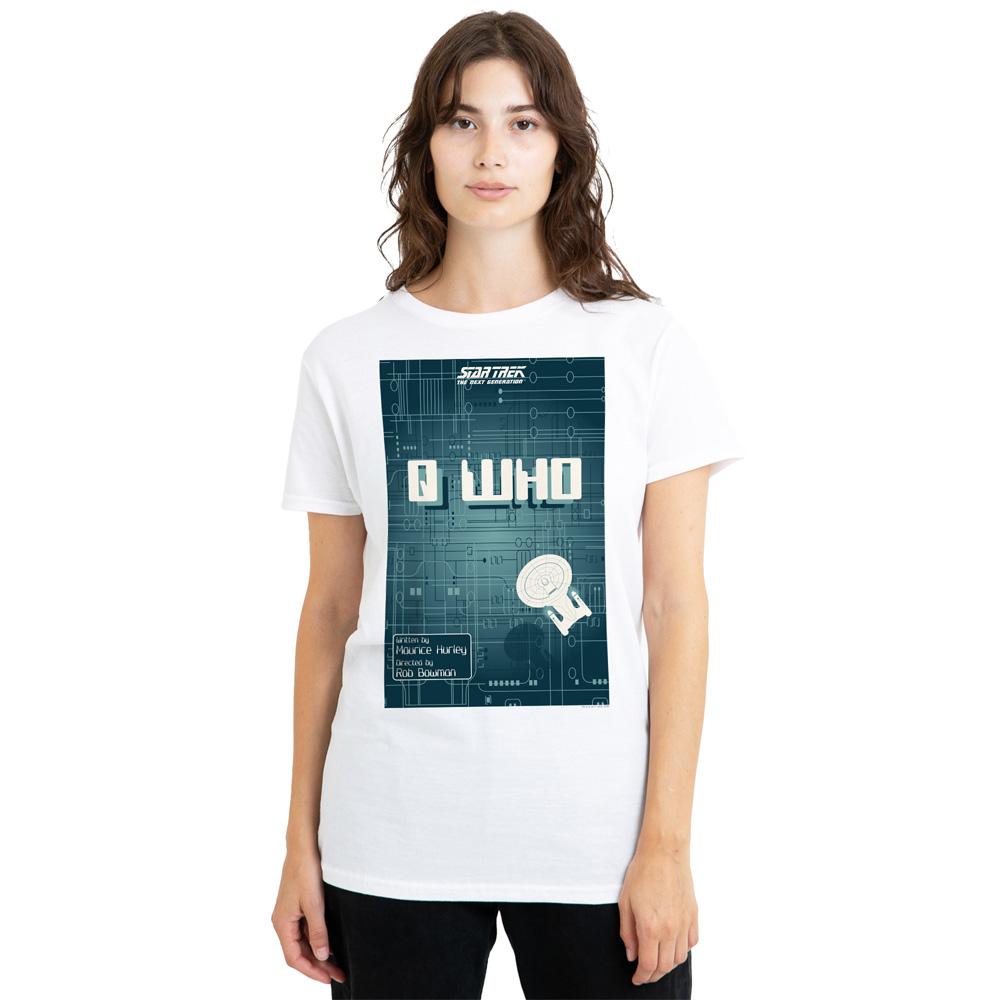 White - Side - Star Trek Unisex Adult The Next Generation Season 2 Episode 16 T-Shirt
