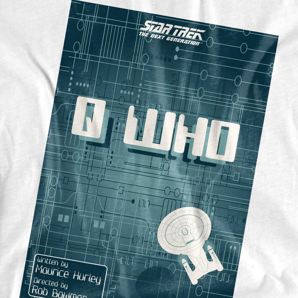 White - Pack Shot - Star Trek Unisex Adult The Next Generation Season 2 Episode 16 T-Shirt