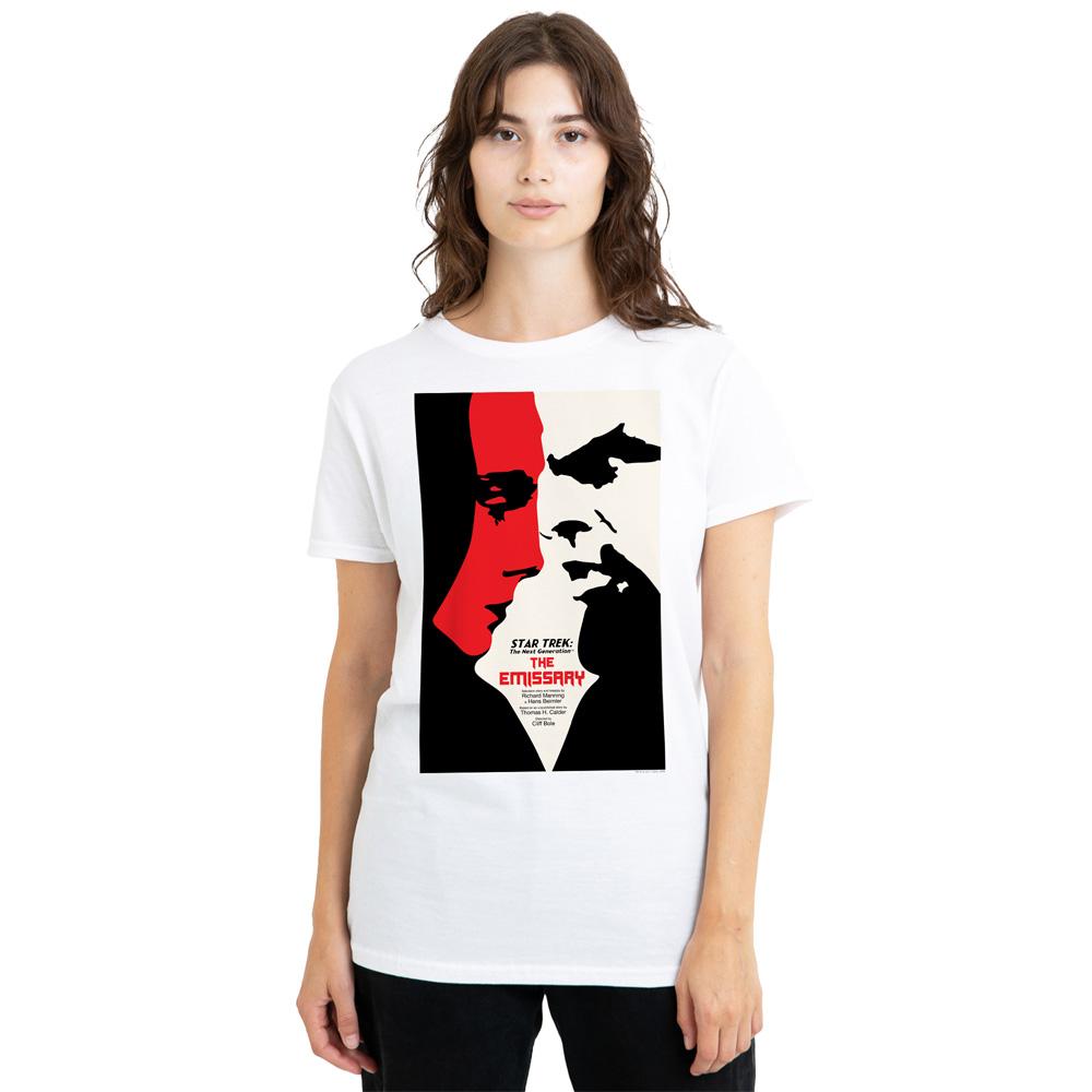 White - Side - Star Trek Unisex Adult The Next Generation Season 2 Episode 20 T-Shirt