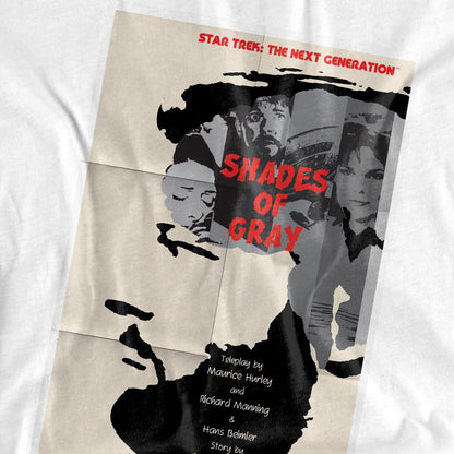 White - Pack Shot - Star Trek Unisex Adult The Next Generation Season 2 Episode 22 T-Shirt