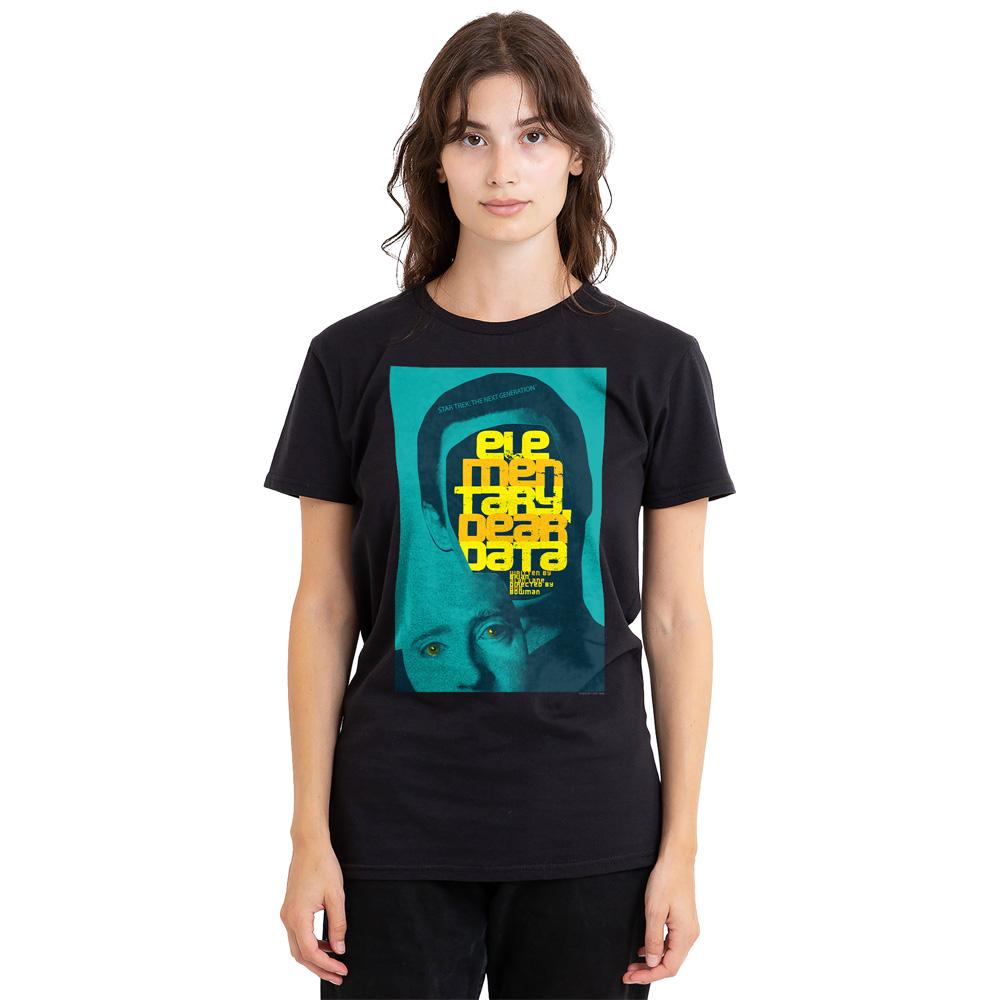 Black - Side - Star Trek Unisex Adult The Next Generation Season 2 Episode 3 T-Shirt