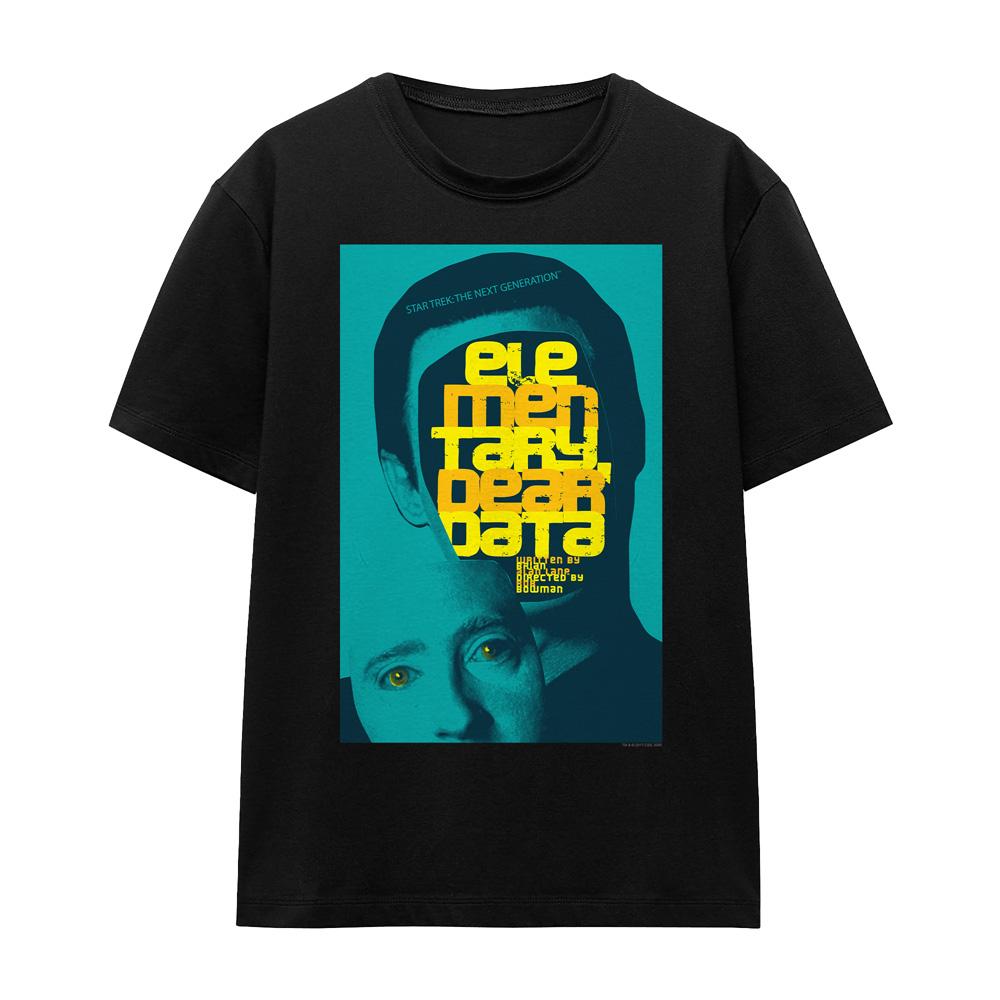 Black - Front - Star Trek Unisex Adult The Next Generation Season 2 Episode 3 T-Shirt