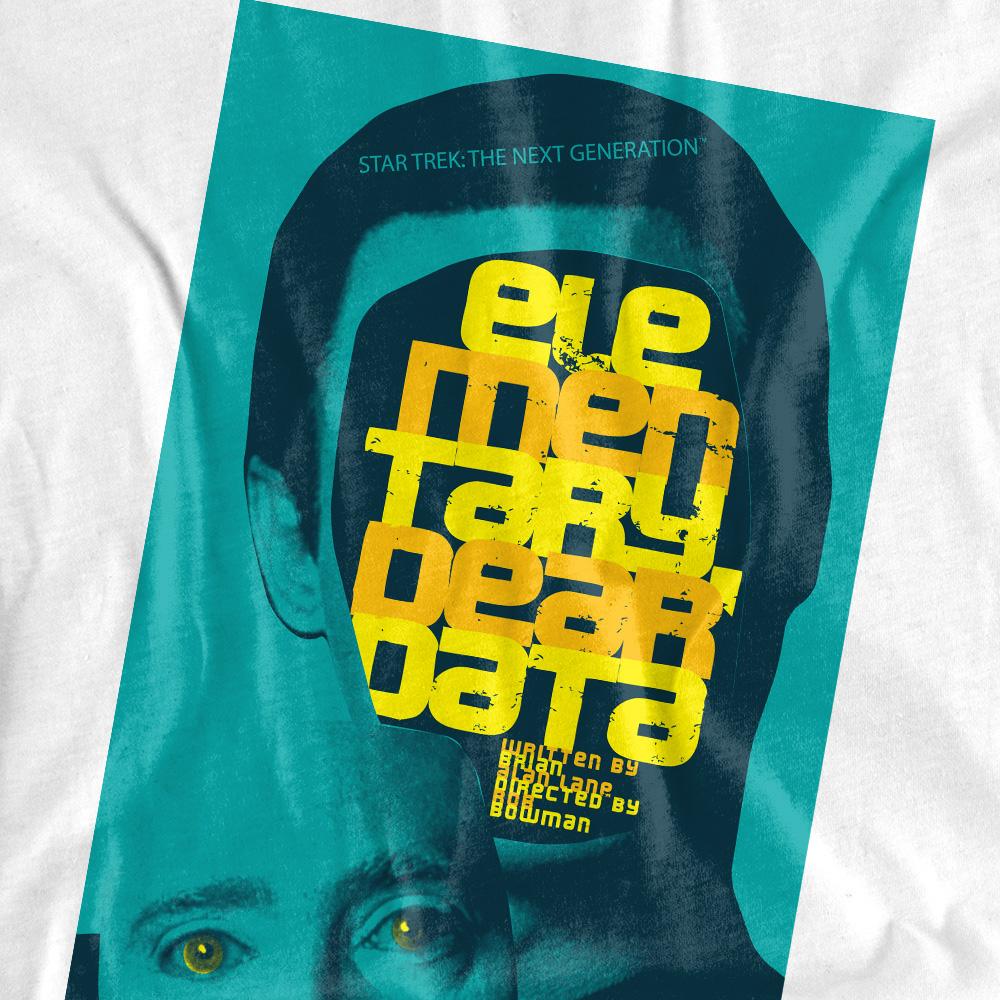 White - Pack Shot - Star Trek Unisex Adult The Next Generation Season 2 Episode 3 T-Shirt