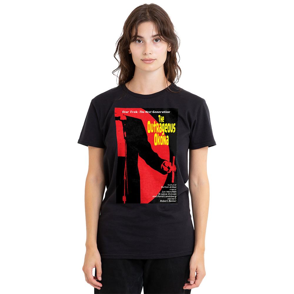 Black - Side - Star Trek Unisex Adult The Next Generation Season 2 Episode 4 T-Shirt
