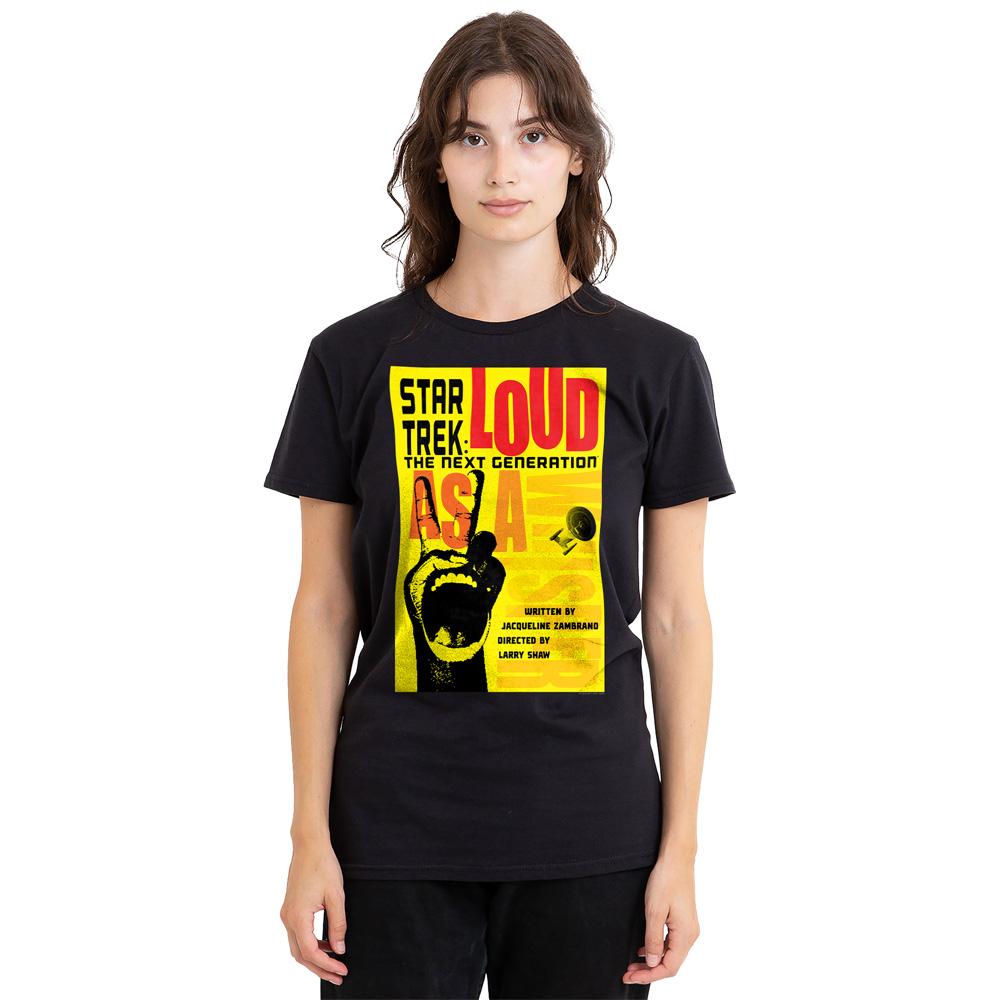 Black - Side - Star Trek Unisex Adult The Next Generation Season 2 Episode 5 T-Shirt