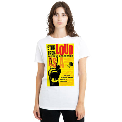 White - Side - Star Trek Unisex Adult The Next Generation Season 2 Episode 5 T-Shirt