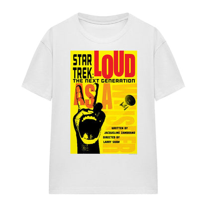 White - Front - Star Trek Unisex Adult The Next Generation Season 2 Episode 5 T-Shirt