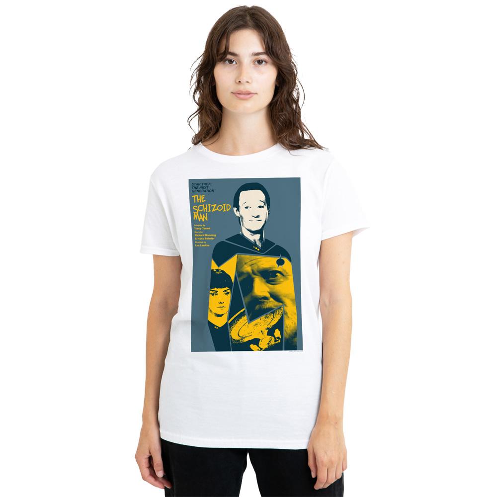 White - Side - Star Trek Unisex Adult The Next Generation Season 2 Episode 6 T-Shirt