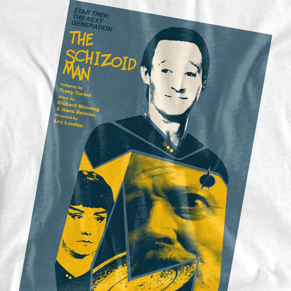 White - Pack Shot - Star Trek Unisex Adult The Next Generation Season 2 Episode 6 T-Shirt