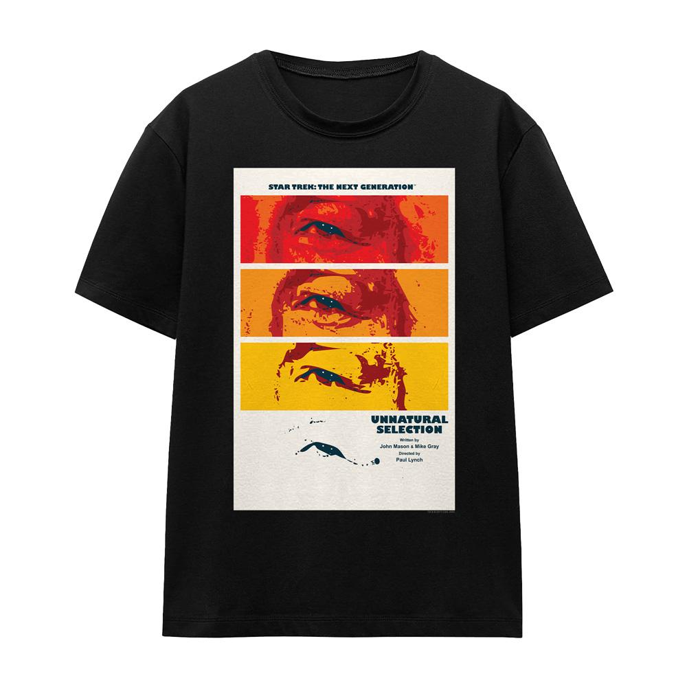 Black - Front - Star Trek Unisex Adult The Next Generation Season 2 Episode 7 T-Shirt