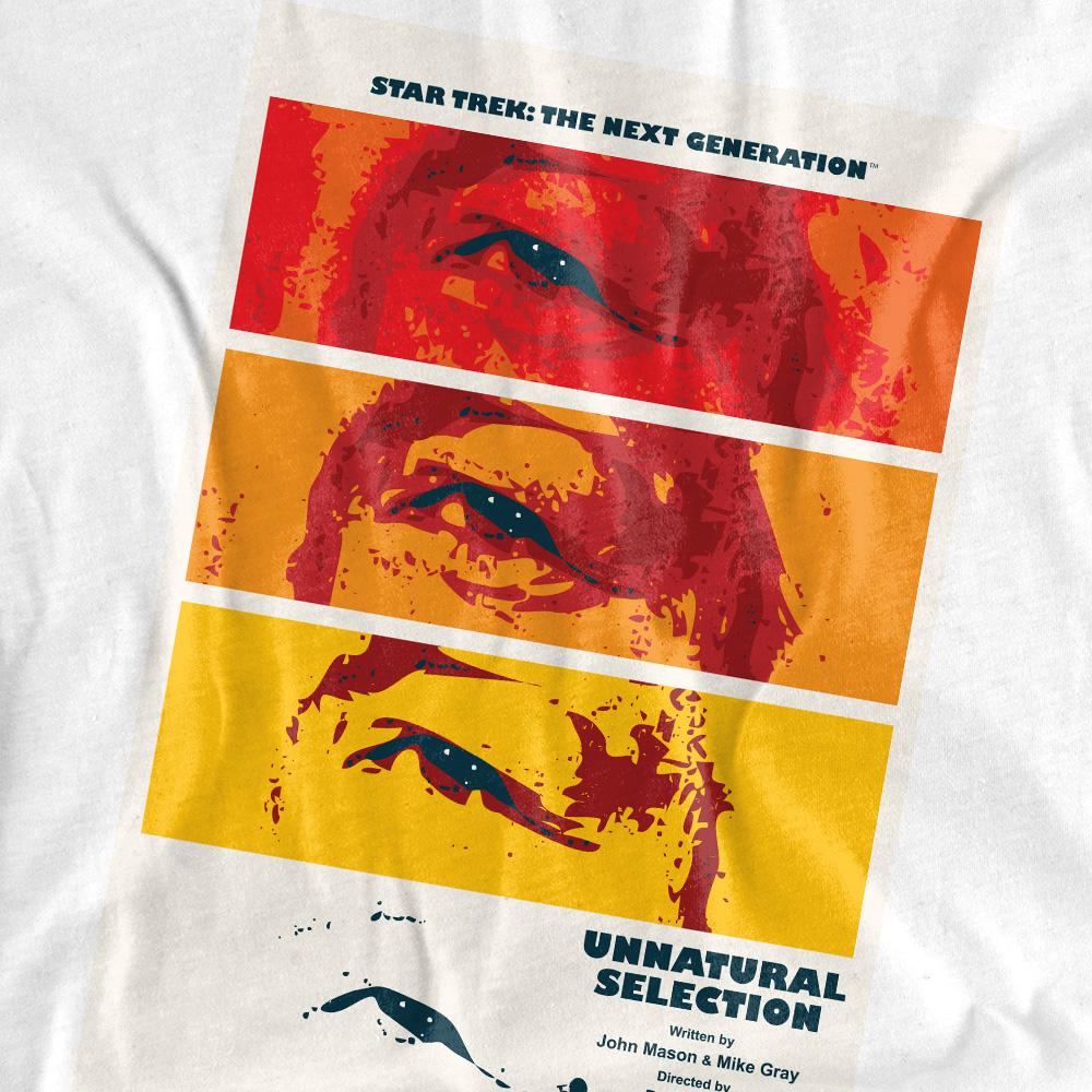 White - Pack Shot - Star Trek Unisex Adult The Next Generation Season 2 Episode 7 T-Shirt