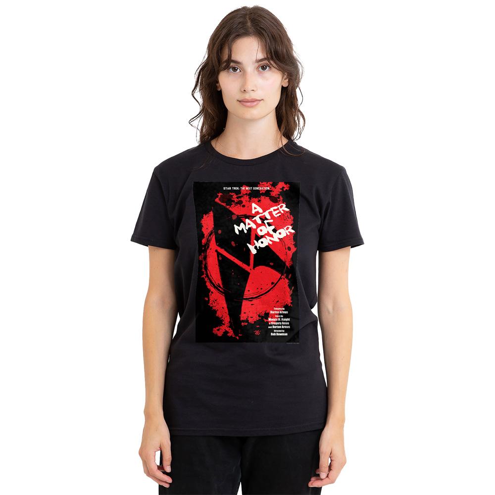 Black - Side - Star Trek Unisex Adult The Next Generation Season 2 Episode 8 T-Shirt