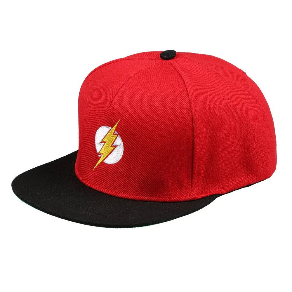 Red-Black-Yellow - Side - The Flash Mens Logo Snapback Cap