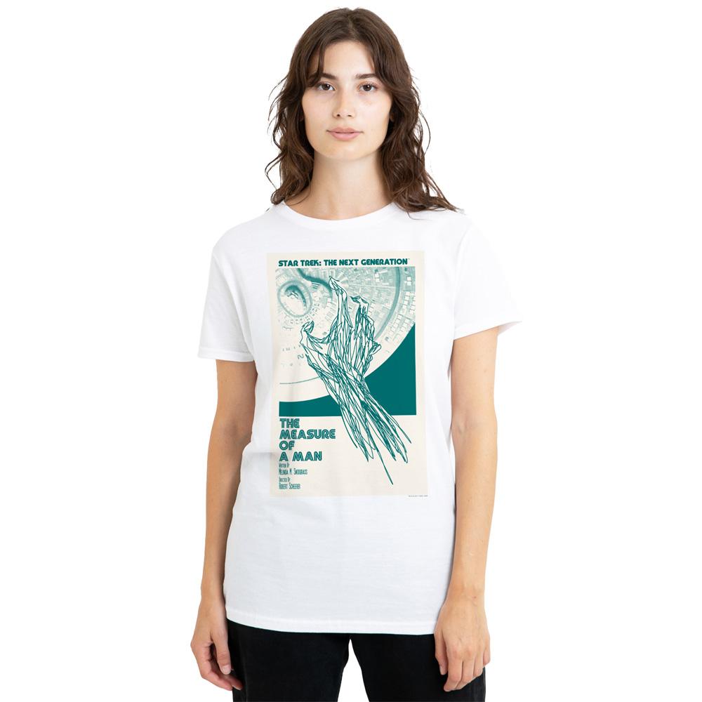 White - Side - Star Trek Unisex Adult The Next Generation Season 2 Episode 9 T-Shirt